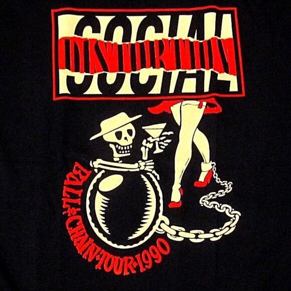 Social Distortion Ball  Chain Tour 1990 Punk Rock Band Music Fan Gift T-Shirt 05 - Picture 2 of 5